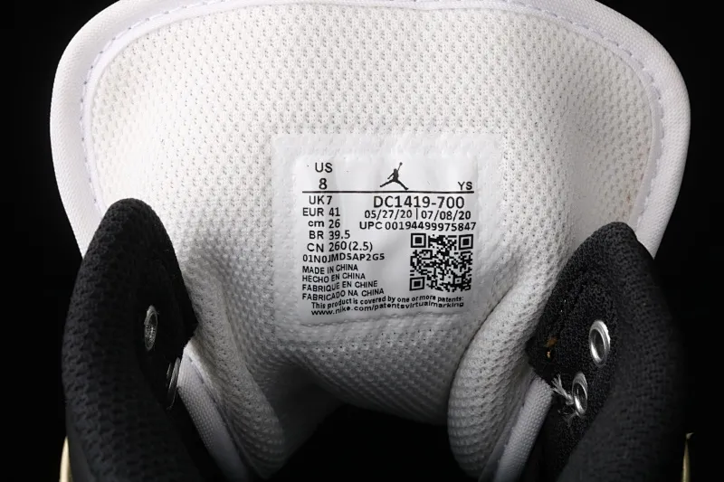All categories Air Jordan Jordan series basketball shoes Air Jordan 1 Mid G version pure original Air Jordan 1 Mid AJ1 Joe 1 liquid gold DC1419-700